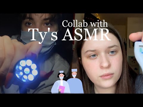 ASMR collab with Ty’s ASMR 💗😍✨ Roleplay clinic 🏥⚕️ Examination by a nurse and a doctor 👩🏼‍⚕️💉