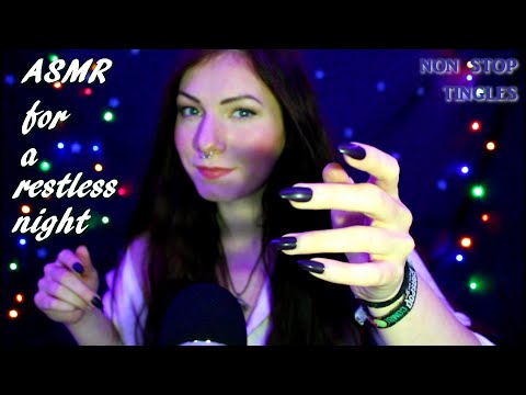 ASMR For A Restless Night [non stop tingles] (hand movements, tapping, soft whispers, etc)