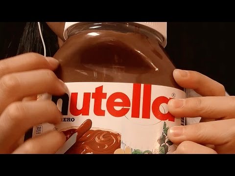 ASMR | Fast Tapping and Scratching on a NUTELLA Jar, Intense Plastic Lid sounds | 600" Tingles #23