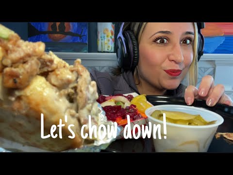 ASMR Eating Baby Chicken Shawarma! Whispered Eat with Me!! 😋