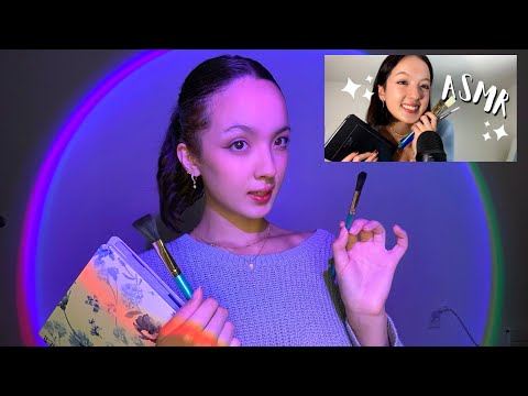 ASMR Recreating my FIRST VIDEO (Art Students Paints You) + spit painting, mouth sounds, hand sounds