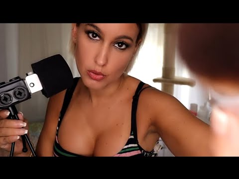 Asmr TOCO TU CARITA + MOUTH SOUNDS hasta que te duermas- tingles intensos