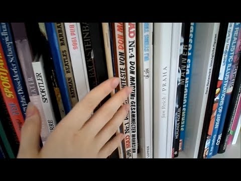 [ASMR] Running Fingers along Book Spines