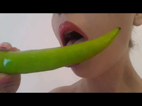 ASMR licking pepper sucking part-1