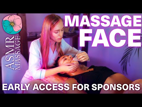 ASMR Face Massage, Brushing & Cleansing | relaxing spa treatment