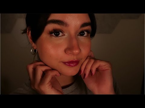 ASMR Makeup Therapy Session (Low Lighting, Whispering, Relaxing, Cozy Vibes)