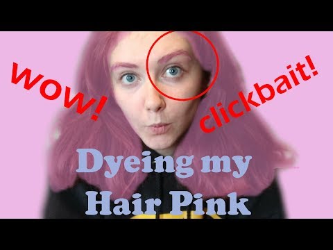 Dyeing My Hair Pink (ASMR)
