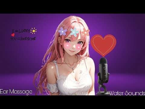 ASMR A combination of Ear Massage with Water Sounds to make you Sleep Soundly