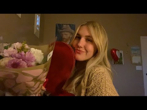 ASMR what I got for valentines 💌! Trying out chocolates 🍫