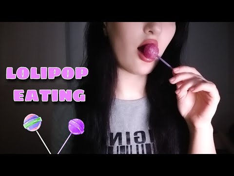 ASMR🍭 lolipop eating🍭 (licking&mouth sounds)