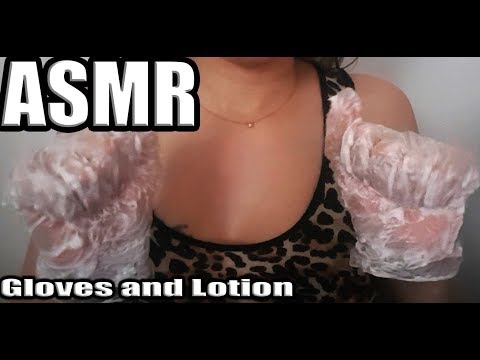 {ASMR} Gloves and lotion | 🙌🤲