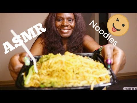 ASMR Eating Rice Noodles Mukbang/Chewy Tea