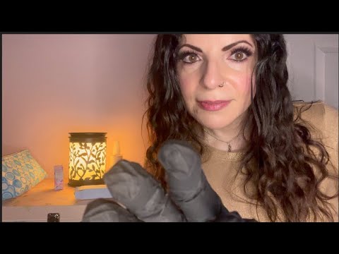 ASMR Roleplay Personal Attention Face Touching with Gloves
