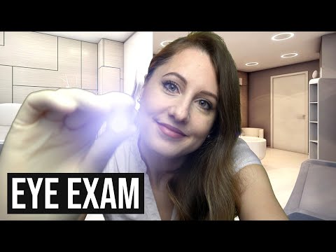 ASMR Soft Spoken Roleplay Doctor's Eye Exam checkup (Personal Attention with Light Triggers)