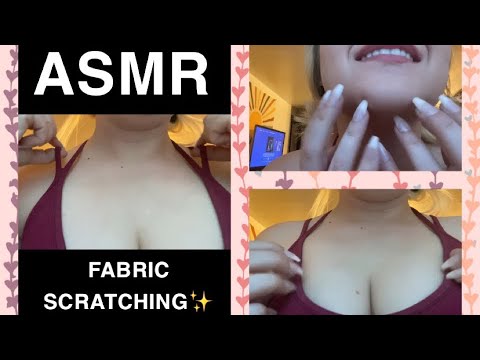 ASMR | fabric scratching [tingly sports bra sounds] 😴