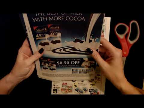 ASMR | Coupon Booklets | Paper Sounds | Coupon Clipping (Soft Spoken)