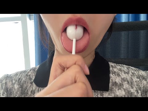 【摇一摇助眠】吃糖啦|棒棒糖声音 ASMR licking lollipop with my sweat tongue