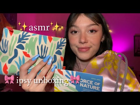 ASMR | IPSY April Glam Bag Unboxing 📦💄 ~super tingly scratching, tapping, and rambling~