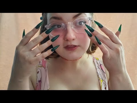 ASMR Glasses Tapping with Long Nails