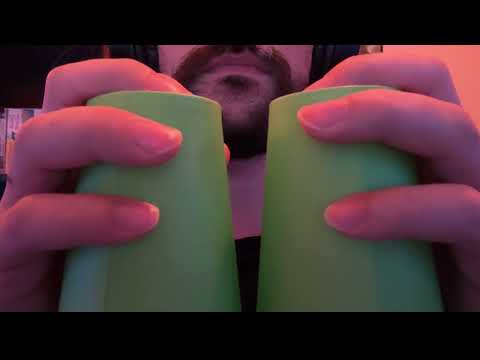 asmr | paper cup tapping, scratching and rubbing (no talking)
