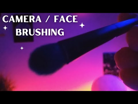 ASMR Face Brushing / Camera Brushing for Sleep ~ 20 Minutes - No Talking