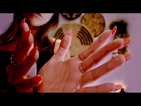 ASMR Hand Movements for Anxiety Relief | Guided Meditation Whispering with Rain & Water Sounds