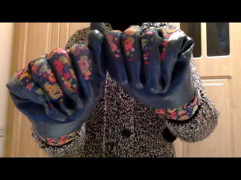 ASMR Mummy Strong Rubber Sounds With Gardening Gloves - No Talking