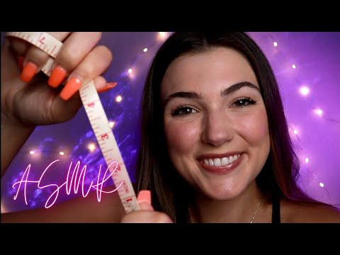 ASMR Face Measuring for Sleep 📐 Detailed Personal Attention, Note Taking