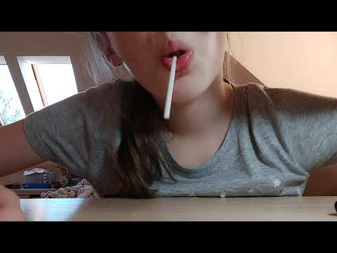 [[ASMR]] Lollipop licking and crunchy eating NO TALKING