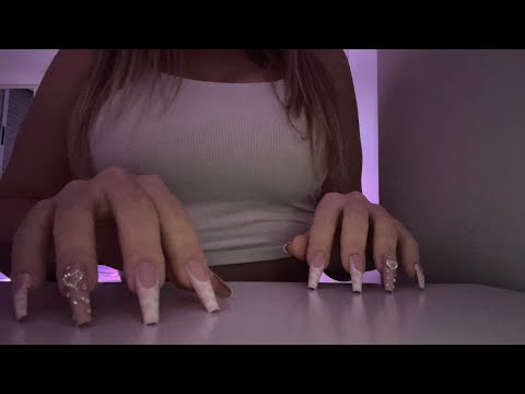 ASMR Table Tapping with long nails✨