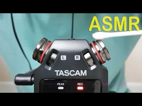 ASMR Q-Tip Mic Brushing | Tascam DR-05X