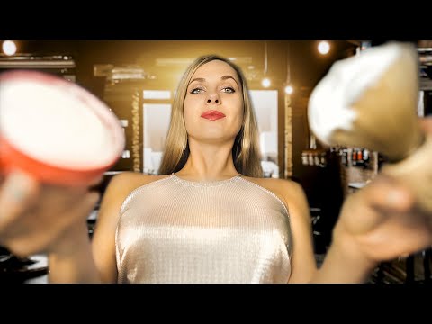 ASMR Sleep inducing Haircut and SPA, shave, MASSAGE, Brushing, Personal attention for SLEEP