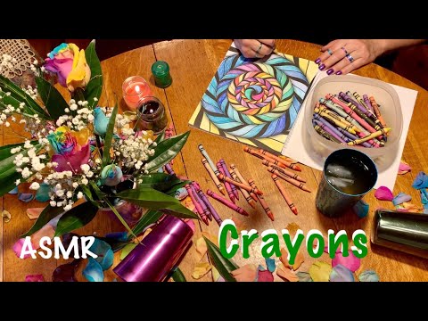 ASMR Request/Crayon rummage/Coloring (No talking) Whispered version later today. Filmed in May
