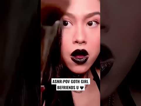 #ASMR Goth Girl Befriends U Doing Your Hair + Makeup in School (Layered, Soft Gum Chewing Roleplay)