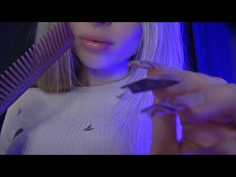 3 H of Intense ASMR Triggers for Sleep - Close Up Tapping, Slow Face Treatment, Inaudible Whispers