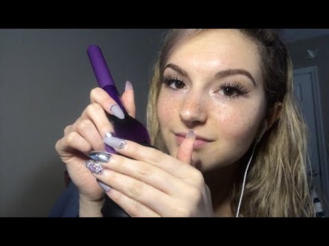 ASMR Kisses & Mic/Camera Brushing & Hand Movements // Minimal Whispering