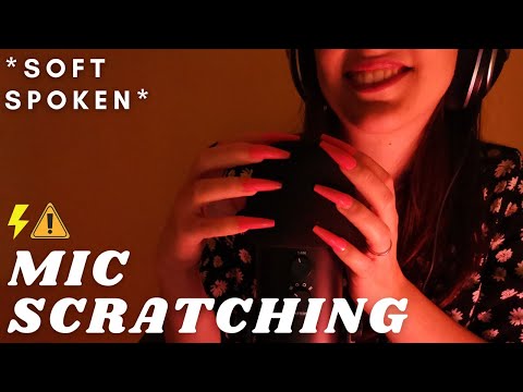 ASMR - FAST and AGGRESSIVE SCRATCHING MASSAGE | FOAM Cover | INTENSE Sounds | Lot of Soft Spoken! 💛