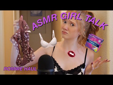ASMR - GIRL TALK x New Year’s Clothing Haul x Romwe