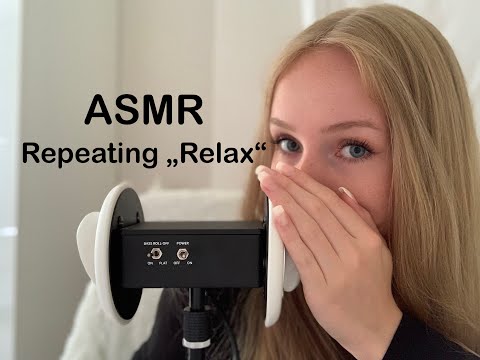 ASMR| Repeating "Relax" with brushing & hand movements for sleep 😴