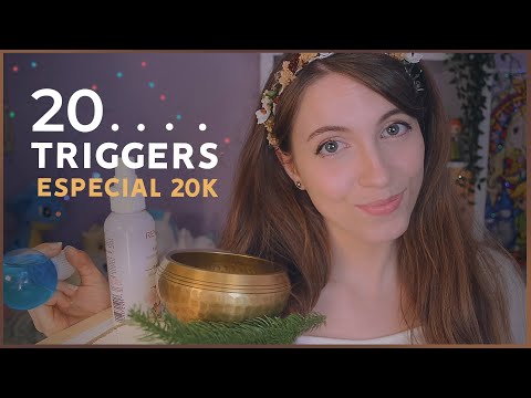 20 triggers ASMR | Fast tapping, scratch,water ...[ESPECIAL 20K]