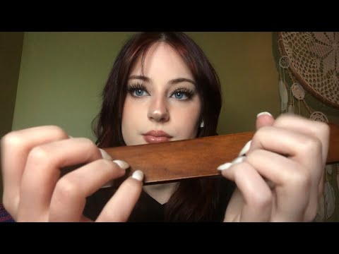 ASMR tapping on my crystals/spiritual items (whispering)