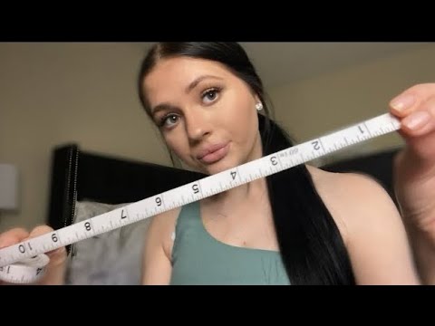 ASMR| MEASURING YOUR FACE ROLEPLAY (PERSONAL ATTENTION, INAUDIBLE WHISPERING)