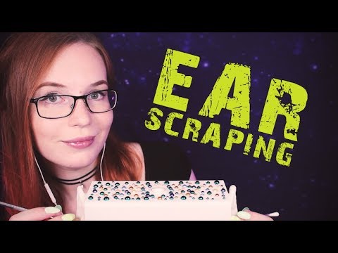 ASMR Ear Scraping - Rough Ear Cleaning - No Talking