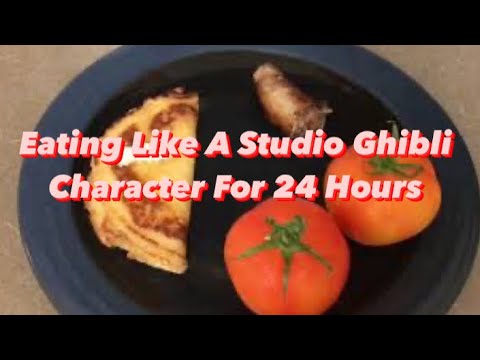 ASMR | I ONLY Ate Studio Ghibli Foods For 24 Hours | No Talking • Lofi Music & Cooking