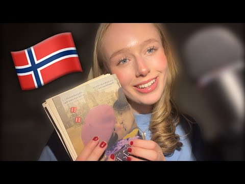 ASMR in norwegian/på norsk | reading a book in norwegian, whispered 📚