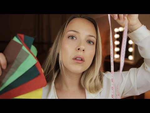 ASMR Suit Measuring 👔 & Detailed Personal Colour Analysis - Face, Eye, Hair Inspection Roleplay