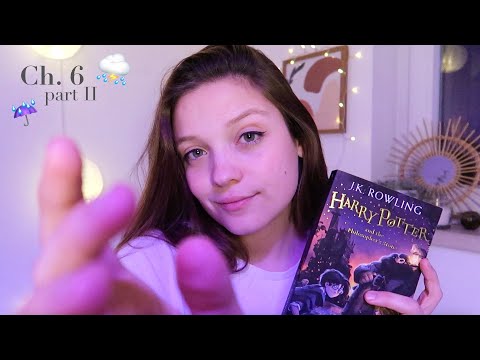 ASMR | Reading You to Sleep during a Thunderstorm ⛈ (Harry Potter, Philosopher's Stone Ch.6 Pt.2)