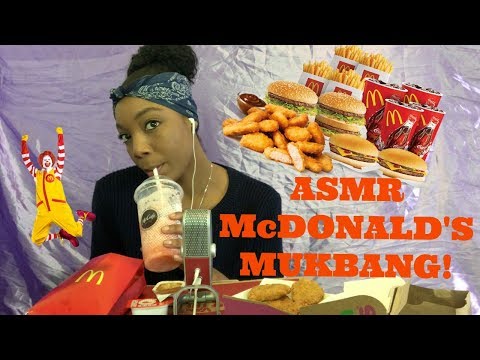 ASMR | McDONALD'S MUKBANG | CHICKEN MCNUGGETS, FRIES, & 🍓 FROZEN LEMONADE | EATING SOUNDS 🍟