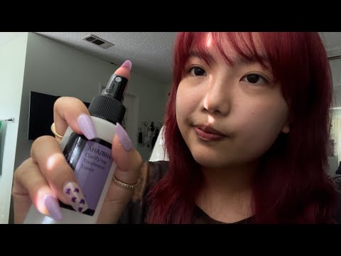 asmr doing your skincare roleplay