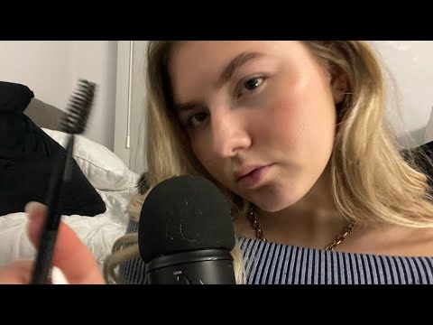 ASMR- TIEFE AUGENBRAUEN TINGLES 🤭 (Personal, Mouth Sounds, Close Up)